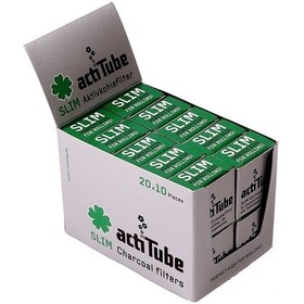 Resim Actitube Karbonlu Pipo Filtresi 7 Mm 20x 10'lu Paket 