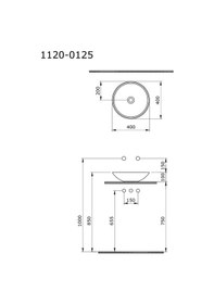 Resim Bocchi Venezia Çanak Lavabo Beyaz - 1120-001-0125 Beyaz 