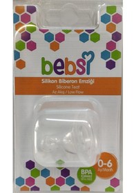 Resim Bebsi Silikon Biberon Emziği 0-6 Çok Renkli 