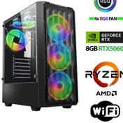 Resim Xaser Velox X470 R5 7600 32 GB 1 TB SSD 8 GB RTX5060 Free Dos Masaüstü Oyuncu Bilgisayar 