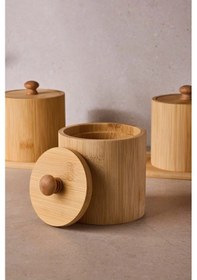 Resim Perotti Pisa 3 Lü Tezgah Üstü Bambu Standlı Baharat Seti 90085 Kahverengi 