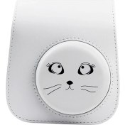 Resim ZSZH Fujıfılm Instax Mini 13 Için Kayışlı Pu Deri Çanta - Gri(Yurt Dışından) 