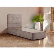 Resim Luna Baza ve Başlık Seti - 120x200 cm Bir Buçuk Kişilik Baza Seti 
