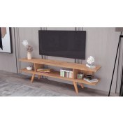 Resim Ankara Mobilya Eko Atlantik Çam Ahşap Ayaklı 160 cm Tv Sehpası 