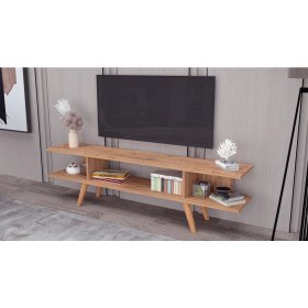 Resim Ankara Mobilya Eko Atlantik Çam Ahşap Ayaklı 160 cm Tv Sehpası 