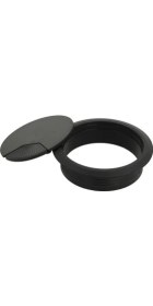 Resim Dizaynaks Kablo Kapağı Seti, Yaylı Kapaklı, Siyah Çap 80 Mm. 