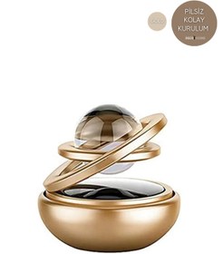 Resim MCA Deerhome Güneş Enerjili Araba Kokusu Parfümü Güneş Işığıyla 360 Derece Dönen Oto Kokusu (PİLSİZ-5 RENK) 