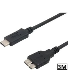 Resim Temiz Pazar USB Type C To Micro USB 3.0 Hard Disk Kablosu 3m 