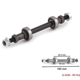 Resim Shunfeng Rulmanlı Arka Göbek Mili Somunlu 