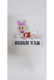 Resim Yalova Oto Aksesuar Arabada Bebek Var Araba Stickeri Bebek Pleksi çift Vantuzlu 