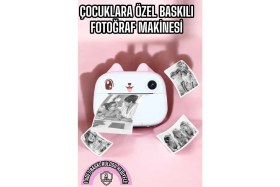 Resim tp Buğz Çocuk Fotoğraf Makinesi Dijital Hd Video Rulo Kağıt Baskılı Yazıcı 