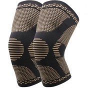 Resim Xinh 2 Adet Artrit Ağrı Desteği Için Bakır Dizlik Dizlik Diz Kol Sıkıştırma Spor Diz Pedleri Wrap Voleybol Diz Eklemi (Yurt Dışından) 