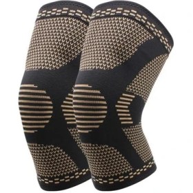 Resim Xinh 2 Adet Artrit Ağrı Desteği Için Bakır Dizlik Dizlik Diz Kol Sıkıştırma Spor Diz Pedleri Wrap Voleybol Diz Eklemi (Yurt Dışından) 