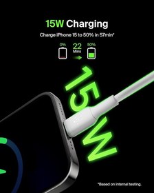 Resim Belkin USB-C Kablosu (Boost Charge USB-C-USB Kablosu, Note10, S10, Pixel 4, iPad Pro, Nintendo Switch ve daha fazlası için USB C Tipi Kablosu) 1 metre, Beyaz 