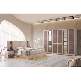 Resim Ayasofya Mdf Bazalı Yatak Odası Takımı 