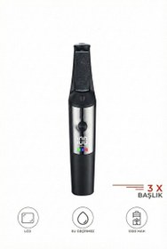 Resim Başkenttekno BCM-1140T Şarjlı LCD Ekranlı 3 Başlıklı Su Geçirmez Ayak Törpü Cihazı 