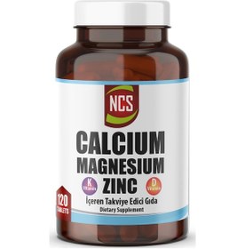 Resim Ncs Kalsiyum Magnezyum Çinko 120 Tablet Vitamin D & K 