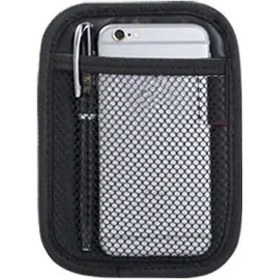 Resim Araba İçi Fileli Cep Telefon Tutucu & Not Defteri Cepliği Saklama 