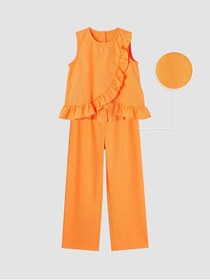 Resim LC Waikiki LCW Kids Fırfırlı Kız Çocuk Bluz ve Pantolon 