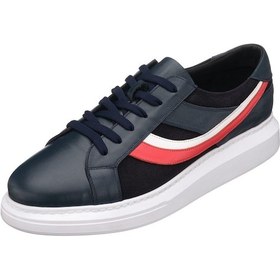 Resim 45-4-47-48-49-50 Numara Bnc2136 Lacivert Deri Büyük Numara Spor Ayakkabı Lacivert 