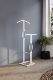 Resim ARGİMO Dilsiz Uşak Çift Tepeli Metal Modüler Ofis Işyeri Elbise Askılık 