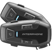 Resim Interphone BLUETOOTH U-COM 7R TWIN PACK 2 Lİ - SİYAH INTERCOM 