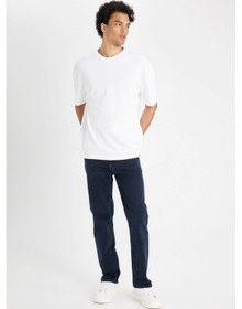 Resim DeFacto Sergio Regular Fit Normal Kalıp Normal Bel Boru Paça Jean Pantolon W7086AZ24AUNM83 