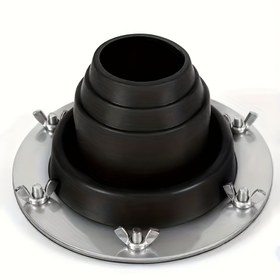 Resim Çadır Çöpü Anti-Scald Yüksek Sıcaklık Silikon Kapak Açık Ateş Kazanı İzolasyon Kılıfı Çapraz Sınırlar Kampı Çöpü Çöpü Çöpü Seti Açık Kamp Çöpü, Paslanmaz Çelik Isı Koruyucu Silikon Halka Çöpü Çöpü Kampı Sobası Havalandırma Borusu Kamp Aksesuarları 