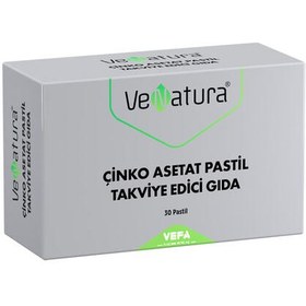 Resim VeNatura Çinko Asetat Pastil Takviye Edici Gıda 30 Pastil 
