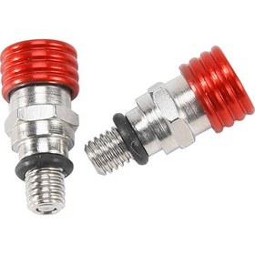 Resim Synodicmonth Motocross M5x0.8cm Çatal Hava Tahliye Valfi Honda Kawasaki Yamaha Suzuki Yz85 Yz125 Yz250 Yz450f 250rx Kırmızı 