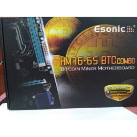 Resim Esonic HM76-65-BTC Combo Intel Celeron Işlemcili 8 Adet Pcı/e Slotlu Pcı-E Atx Anakart 