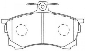 Resim Mitsubishi Carisma Ön Fren Balata [Ayd] (MR475458) 
