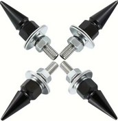 Resim Tongdashop Siyah 4 Parça Mini Metal Dekoratif Alet Seti Çok Renkli Vidalı Vana Uçları 