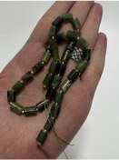 Resim Silindir Faset Kesim Yeşim Taşı Dizisi 6x9mm 