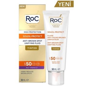 Resim Roc Leke Karşıtı ve Ton Eşitleyici Yüz Güneş Kremi SPF50+ 50ml 