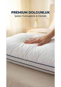 Resim 2 Adet Anti-alerjik Nano Jel Yastık 50x70 Yıkanabilir Pamuk Çok Renkli 