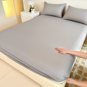 Resim 1 adet Yumuşak Düz Çarşaf, Yatak Örtüsü, Rahat Çok Fonksiyonlu Yatak Koruyucu, Yatak Odası, Misafir Odası, Apartman, Okul, Dört Mevsim Yatak Örtüsü, Yastık Kılıfları Olmadan 