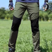 Resim Erkekler için Yazlık Outdoor Yürüyüş Pantolonu - Hızlı Kuruma Ice-Sense Serinletme Teknolojisi, Hafif Naylon-Spandeks Karışımı, Dağcılık ve Günlük Kullanım İçin Çok Cepli, Aktif Yaşam Giyim, Nefes Alabilen Kumaş 