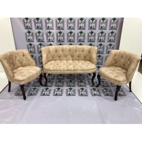 Resim Esertrade Çay Seti Koltuk Takımı Özel Nubuk Kumaş 2+1+1 
