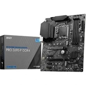 Resim Msı Pro Z690-P Ddr4 Soket 1700 Ddr4 5200 (Oc) Pcı-E Gen 5 M.2 Usb3.2 2.5g Lan Atx Anakart 