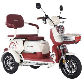 Resim Arora Rüzgar New 3 Tekerli Kızaklı Elektrikli Motosiklet Kırmızı 