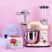 Resim Emsan Bella Gusto Maxi Kıyma Aparatı, Smooth Haznesi​ Stand Mikser Mutfak Şefi 1300W 5 Lt 