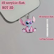 Resim 2D Düz Tasarım, Lilo ve Stitch'ten Dikiş, Yeni Akrilik Dekoratif Telefon Toz Fiş, Iphone/Tip-C Bağlantı Elemanlı Telefon Aksesuarları/Şişme/Koruma/Müdahale Toz Fişleri için Uygun, Telefon Aksesuarları için Zarif Küçük Hediye. 
