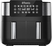 Resim Ultenic K20 Airfryer, Çift Bölmeli Fritöz, 8 Litre XXL, 2850 W, Siyah 