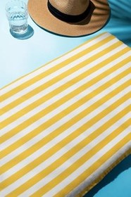 Resim Dijital Baskı Plaj Deniz Havlusu Renkli Çizgili Desen Peştamal HVL0223 