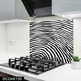 Resim Olinpa Cam Ocak Arkası Koruyucu | Siyah Beyaz 
