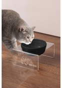 Resim Tekli Seramik Dekoratif Kedi Ve Köpek Pleksi Mama & Su Kabı Kedi Paspası 