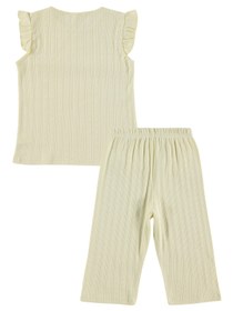 Resim Civil Girls Kaprili 6-9 Yaş Pijama Takımı - Sarı - Sarı / 8-9 Yaş 