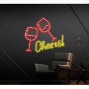 Resim Twins Led Cheers Yazılı Ve Şekilli Neon Tabela Gün Işığı Model:model:65443366 Gün Işığı 