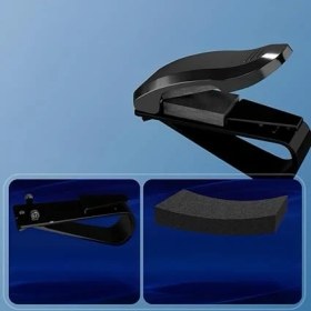 Resim Içi Gözlük Tutucu Kart Tutucu Minimalist Yaylı Klips Oto Gözlük Tutucu Siyah 